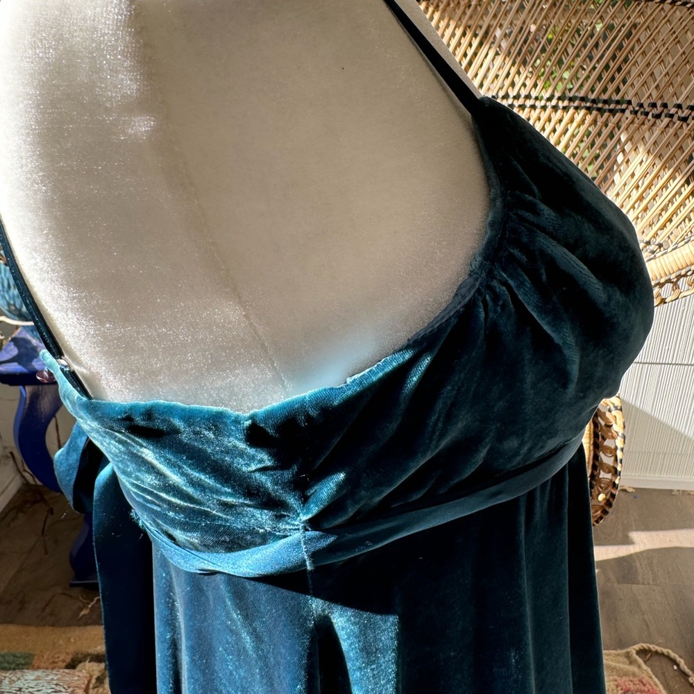 betsey johnson blue velvet dress Vintage Join us for Little launchdate:2/3/2021 Long Sleeves Velour Material Fabric:Knit